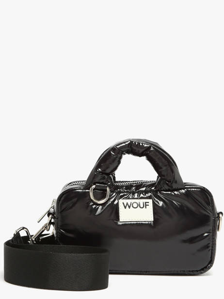 Sac Bandoulière Glossy Polyester Recyclé Wouf Noir glossy BM250023