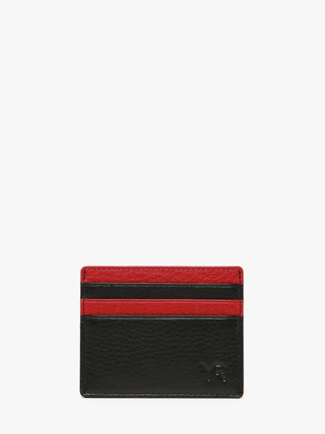Card Holder Bicolor Leather Yves renard Black bicolor 242
