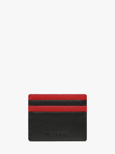 Card Holder Bicolor Leather Yves renard Black bicolor 242 other view 2