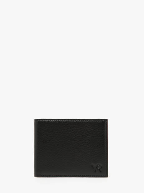 Wallet Bicolor Leather Yves renard Black bicolor 2407