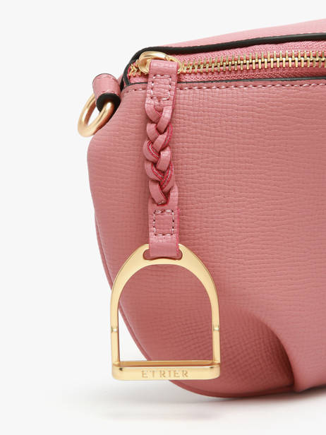 Belt Bag Torsade Leather Etrier Pink torsade ETOS022M other view 5