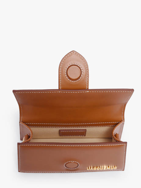 Preloved Leather Mini Bambino Crossbody Bag Jacquemus Brown second life 1560098 other view 5