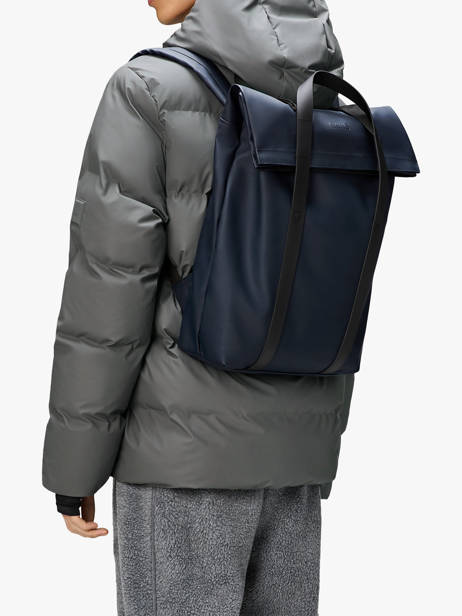 2 Way Tote Backpack Rains Blue city 12940 other view 1