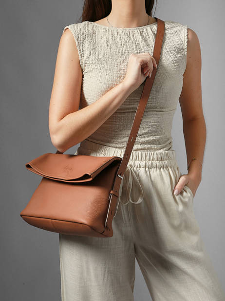 Shoulder Bag Cavalier Leather Etrier Brown cavalier ECLR135M other view 1