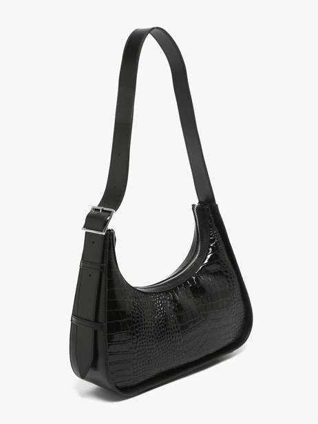 Shoulder Bag Croco Vernis Paul marius Black croco vernis VICTOCRV other view 1