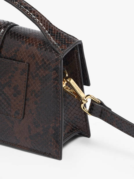 Preloved Leather Grand Bambino Crossbody Bag Jacquemus Brown second life 1567339 other view 3