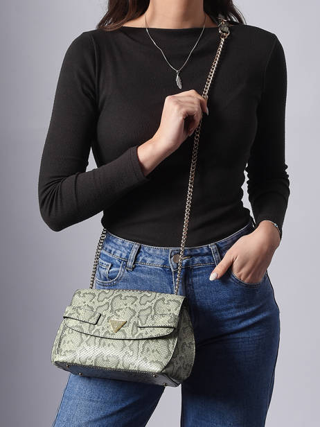 Shoulder Bag Serenova Polyurethane Guess Green serenova KG809121 other view 1