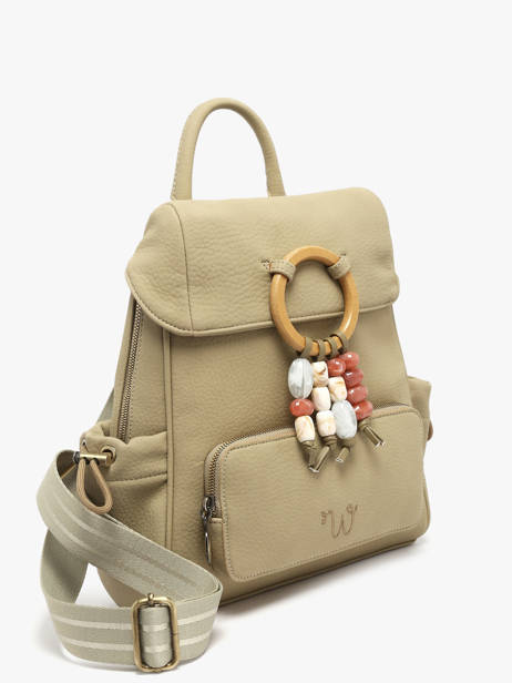 Sac à Dos Woomen Vert camomille pearl WCAE02 vue secondaire 2
