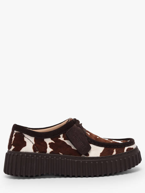 Chaussures Derbies Plateforme En Cuir Clarks Marron women 26186666