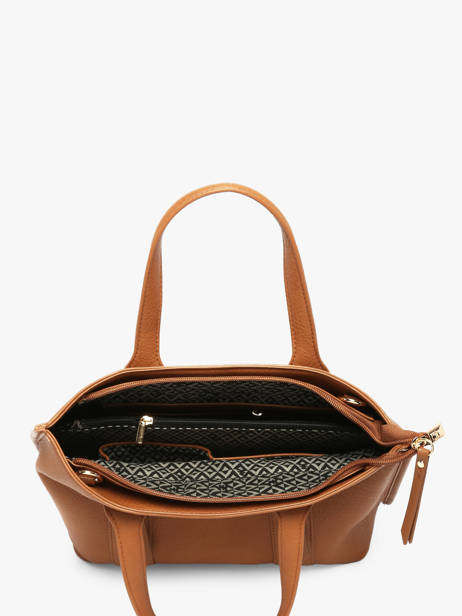 Satchel Zip Lulu castagnette Brown zip ALBERTO other view 3