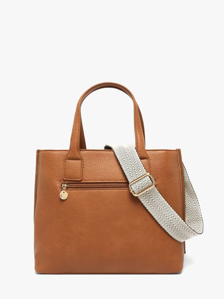 Satchel Zip Lulu castagnette Brown zip ALBERTO other view 4