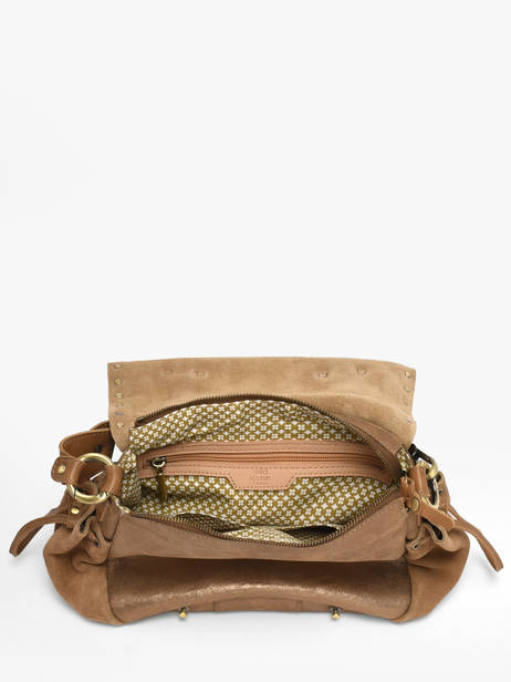 Sac Bandoulière Vintage Cuir Mila louise Marron vintage 3861XVC vue secondaire 2