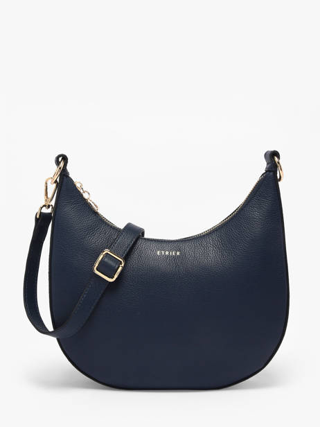 Shoulder Bag M Tradition Leather Etrier Blue tradition ETRA102M