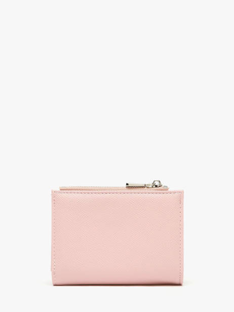 Coin Purse With Card Holder Saffiano Miniprix Pink saffiano F5012 other view 3