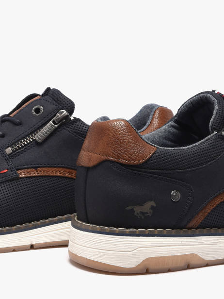 Chaussures De Ville Mustang Bleu men M0031002 vue secondaire 2