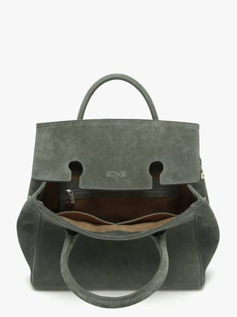 Sac à Main Clara Cuir Daim Nathan baume Vert nathan 2S vue secondaire 4