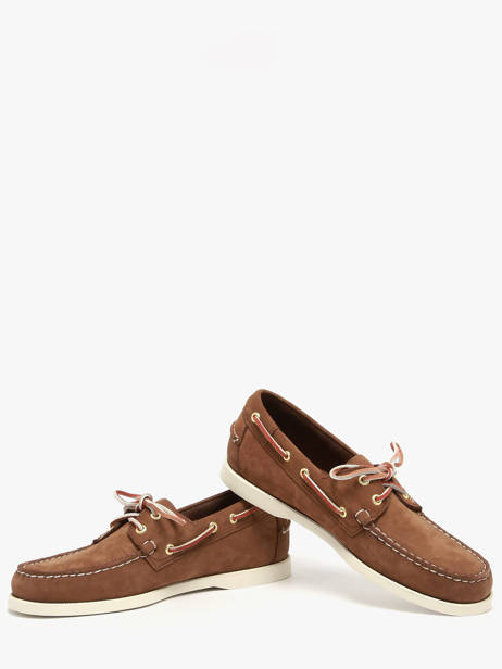 Chaussures Bateau En Cuir Sebago Marron men 7000GA0 vue secondaire 3
