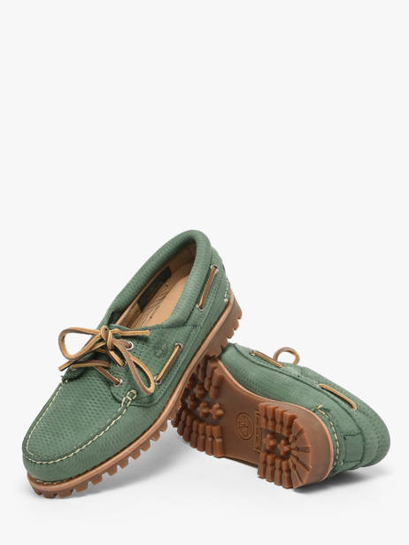 Chaussures Bateau En Cuir Timberland Vert women 2GNVES71 vue secondaire 2