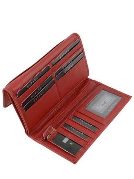 Coin Purse Leather Katana Red marina 753080 other view 4