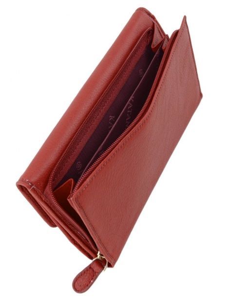 Coin Purse Leather Katana Red marina 753080 other view 3