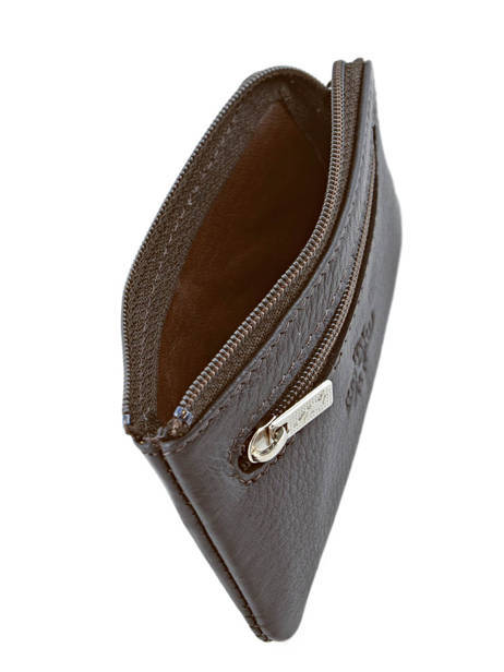 Coin Purse Leather Yves renard Brown foulonne 2310 other view 3