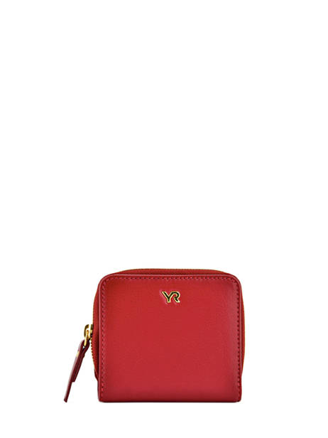 Wallet Leather Yves renard Red foulonne 29692