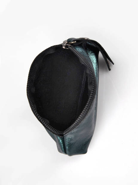Leather Xs Case Etincelle Irisée Etrier Green etincelle irisee EETI651 other view 1