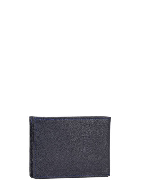 Wallet With Card Holder Madras Leather Etrier Blue madras EMAD740 other view 2