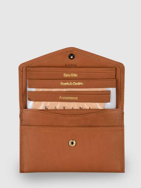 Porte-papiers Cuir Katana marina 753104 vue secondaire 1