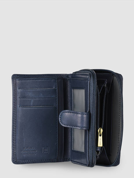 Wallet Leather Katana Blue marina 753052 other view 1