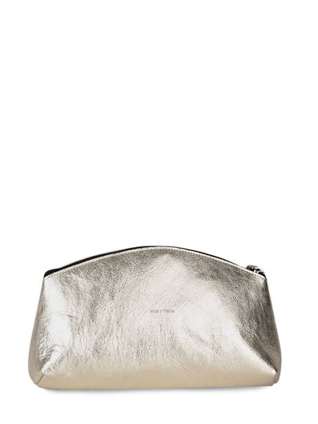 Metallic Leather Etincelle Pouch Etrier Gold etincelle irisee EETI753 other view 2