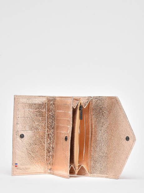 Leather Etincelle IrisÃ©e Portefeuille Etrier Gold etincelle irisee EETI469 other view 1