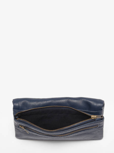 Leather Cow Wallet Basilic pepper Blue cow BCOW96 other view 2