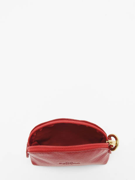 Coin Purse Leather Yves renard Red foulonne 29365 other view 1