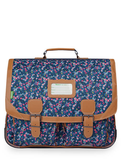 2-compartment  Satchel Tann's Blue les fantaisies f 41136